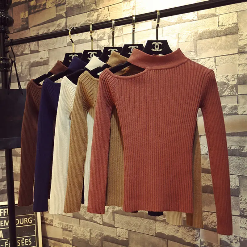 Autumn and winter western fashion half-high neck halter neck strapless sweater women's bottoming sweater casual all-match blouse
Autumn and winter western fashion half-high neck halter neck strapless sweater women's bottoming sweater casual all-match blouse