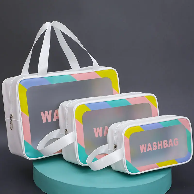 3 Sizes Ladies Large Capacity Pu Frosted Waterproof Cosmetic Bag Convenient Travel Makeup Storage Bag Female Portable Wash Bag
3 Sizes Ladies Large Capacity Pu Frosted Waterproof Cosmetic Bag Convenient Travel Makeup Storage Bag Female Portable Wash Bag