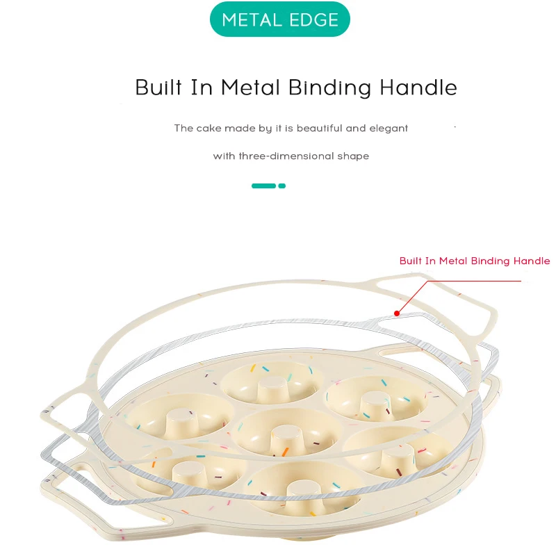 Mini Doughnut Maker 7 Cavity Donut Dispenser DIY Pastry Tool Soft Candy Pudding Cake Dessert Bread Mold Oven Baking Molde Donuts
Mini Doughnut Maker 7 Cavity Donut Dispenser DIY Pastry Tool Soft Candy Pudding Cake Dessert Bread Mold Oven Baking Molde Donuts