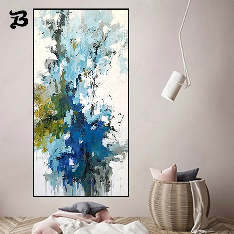Canvas Painting for Living Room Abstract Painting White Blue Golden Texture Wall Art Modern Mural Hotel Restaurant Decoration
Canvas Painting for Living Room Abstract Painting White Blue Golden Texture Wall Art Modern Mural Hotel Restaurant Decoration