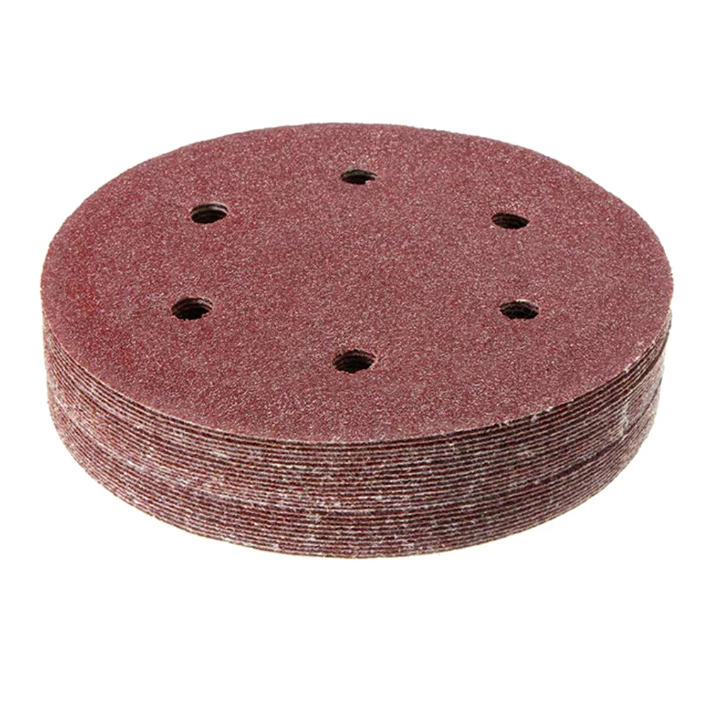 50pcs 150mm Round Abrasive Sand Discs Sanding Paper 6 Holes Sanding Discs 40-800 Grit Polishing Sharpening Sand Paper Tools
50pcs 150mm Round Abrasive Sand Discs Sanding Paper 6 Holes Sanding Discs 40-800 Grit Polishing Sharpening Sand Paper Tools