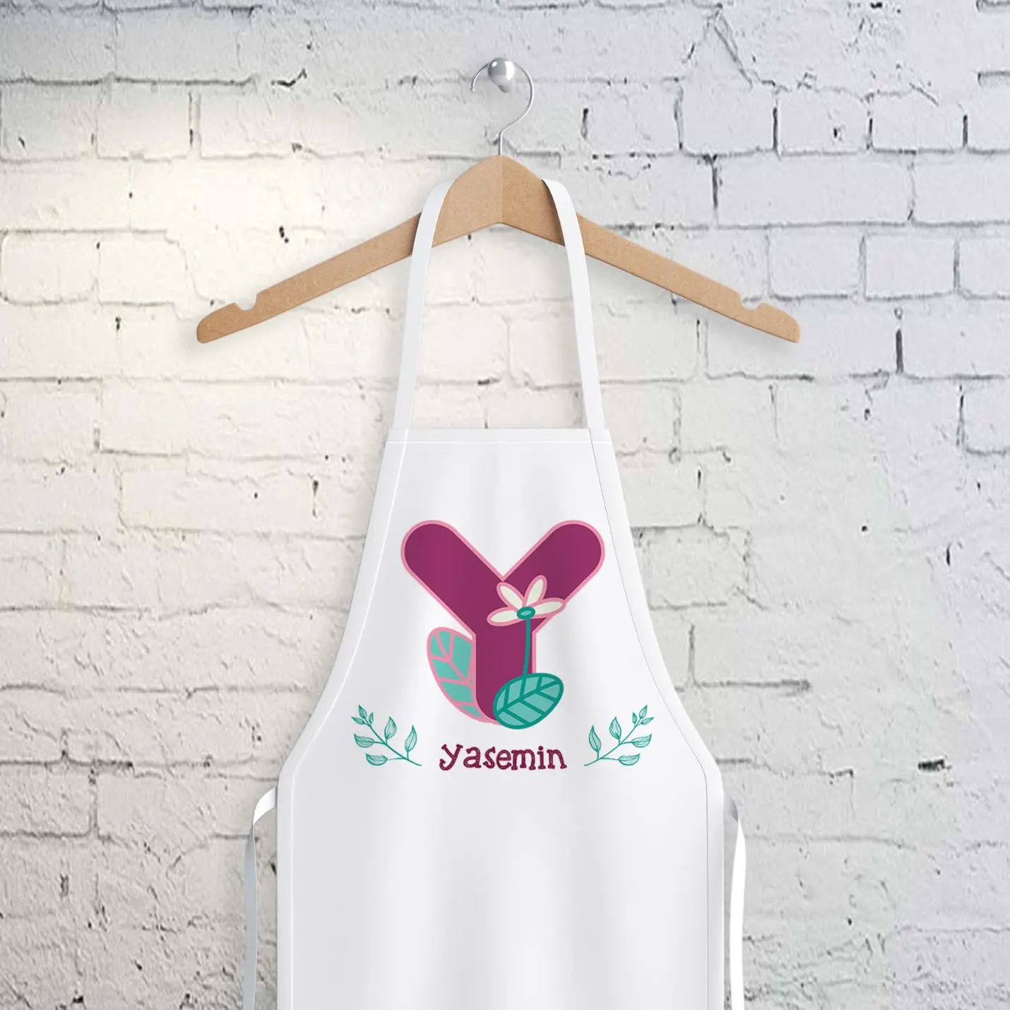 Personalized Name Written Kitchen Apron-Y 
Personalized Name Written Kitchen Apron-Y