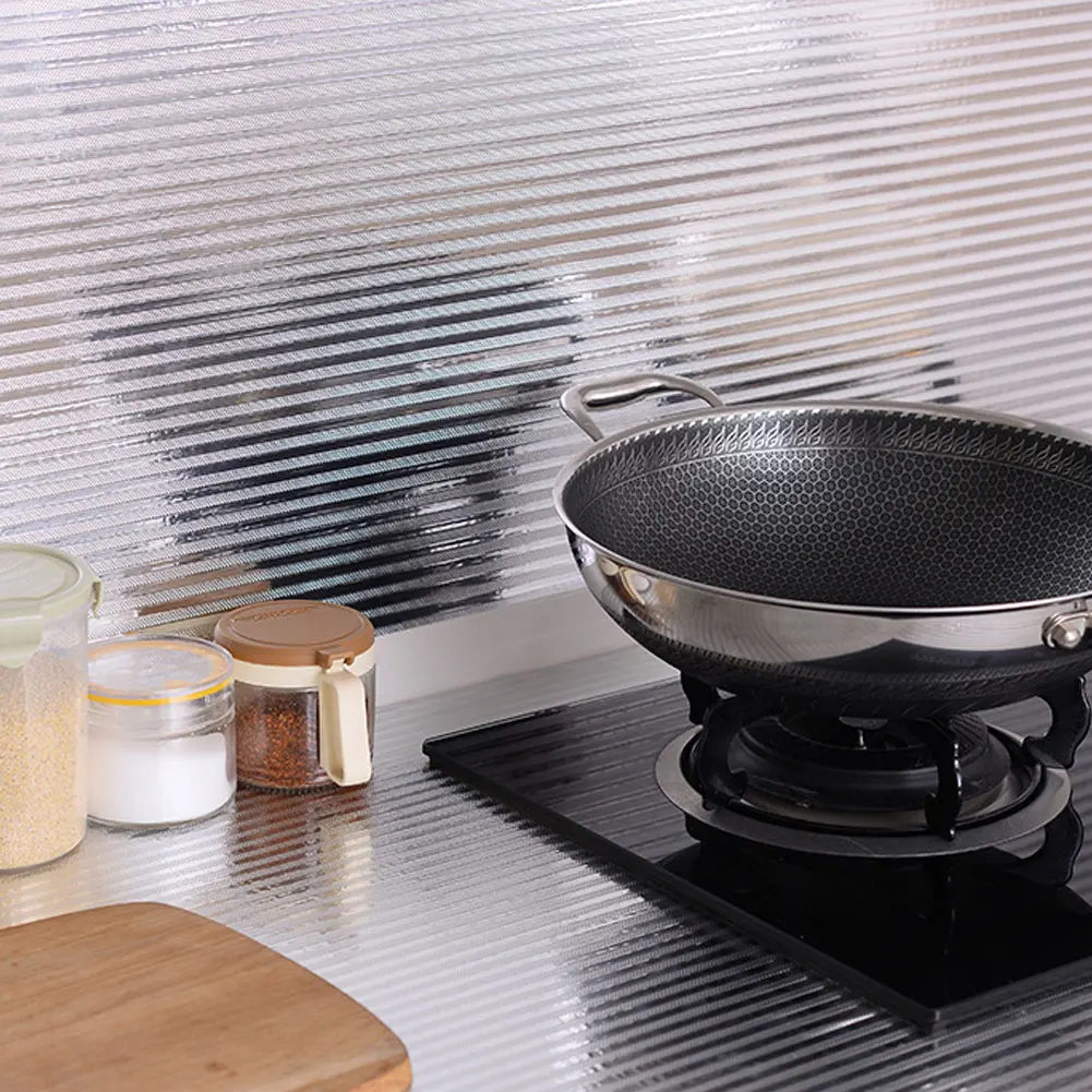 Kitchen Oil-proof High-temperature and Waterproof Self-adhesive Wall Stickers Cabinet Wallpaper Striped Aluminum Foil Stickers
Kitchen Oil-proof High-temperature and Waterproof Self-adhesive Wall Stickers Cabinet Wallpaper Striped Aluminum Foil Stickers
