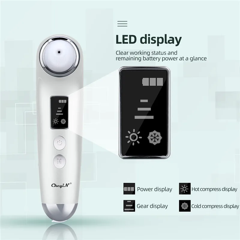 2 in 1 Cold Hot Compress Facial Lifting Massager Electric Blackhead Remover Vacuum Pore Cleansing Tool Anti Aging Skin Firming
2 in 1 Cold Hot Compress Facial Lifting Massager Electric Blackhead Remover Vacuum Pore Cleansing Tool Anti Aging Skin Firming