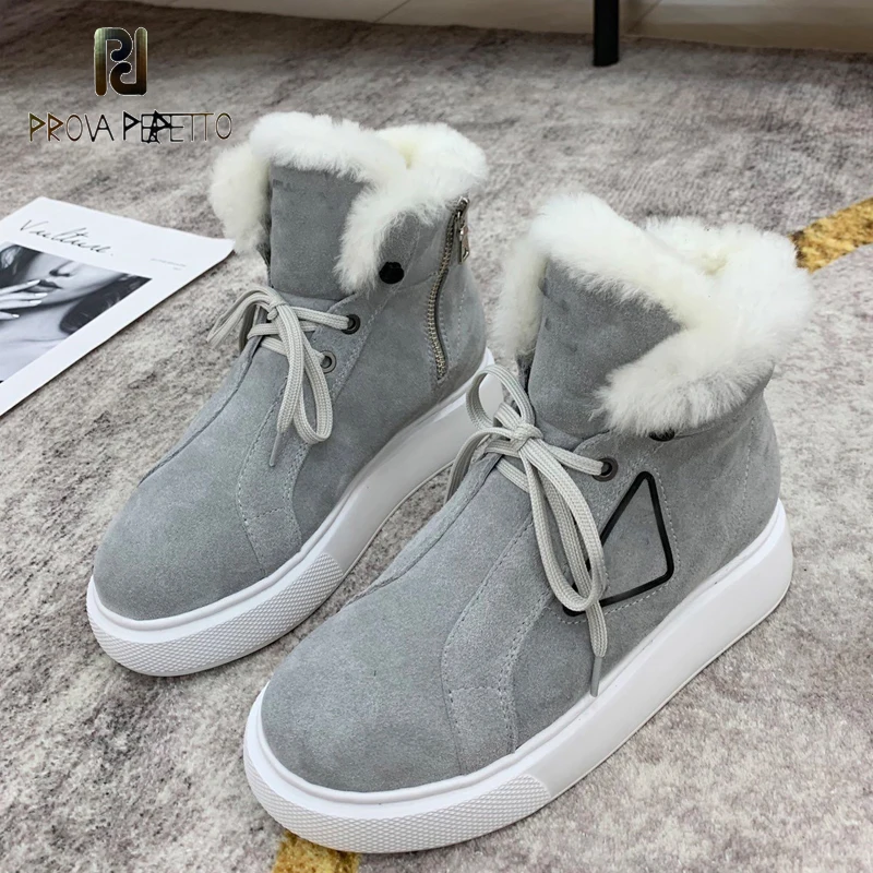 Winter Plus Velvet Warm Snow Boots Cow Suede Real Wool Lining Lace-up Round Toe Boots Designer Brand Luxury Women Shoes 2020
Winter Plus Velvet Warm Snow Boots Cow Suede Real Wool Lining Lace-up Round Toe Boots Designer Brand Luxury Women Shoes 2020