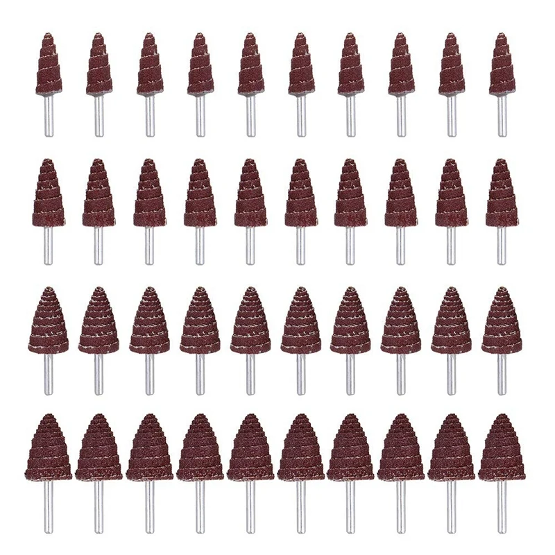 40 Pack Cone Shape Abrasive Sandpaper 1/4 Inch Shank Mounted Flap Wheels 80 Grit For Removing Rust
40 Pack Cone Shape Abrasive Sandpaper 1/4 Inch Shank Mounted Flap Wheels 80 Grit For Removing Rust