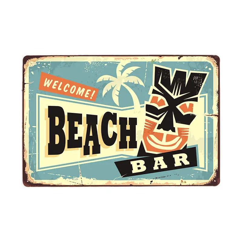 Vintage surfing time poster summer Tiki bar tin sign old rusty beach bar retro rusty plate metal sign can be customized 20x30 cm
Vintage surfing time poster summer Tiki bar tin sign old rusty beach bar retro rusty plate metal sign can be customized 20x30 cm