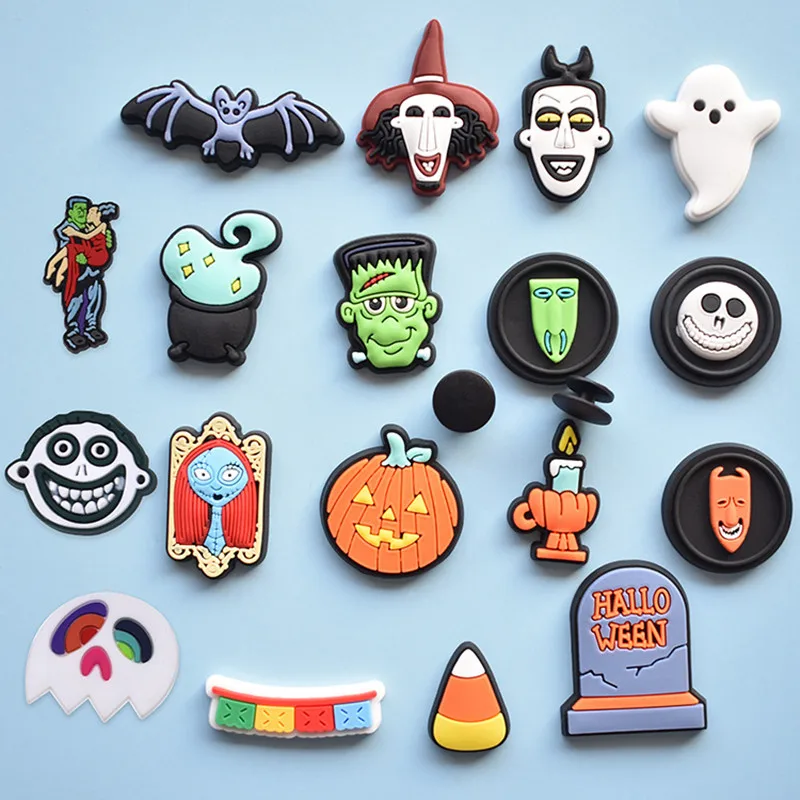 Single Sale 1 Pcs Crocs Charms Happy Halloween Shoe Charms White Ghost Pumpkin Bat Slipper Accessories For Halloween Gift
Single Sale 1 Pcs Crocs Charms Happy Halloween Shoe Charms White Ghost Pumpkin Bat Slipper Accessories For Halloween Gift