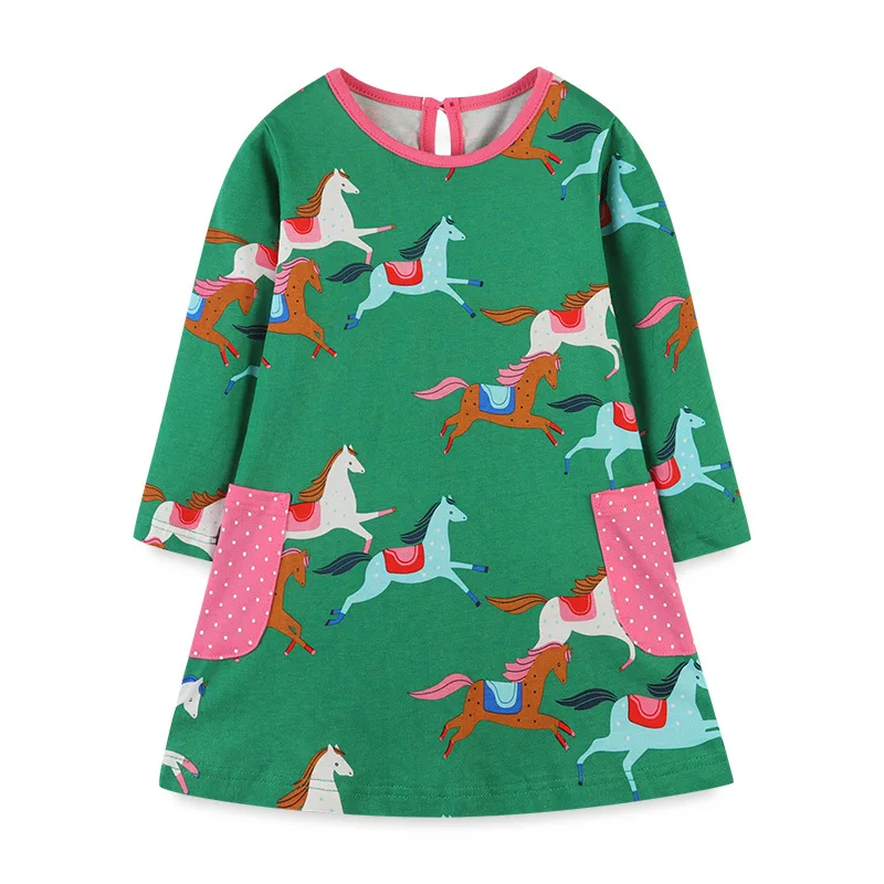 New fall 2021 Fashion casual girls Dress Cartoon printed princess dress knitted cotton pocket child skirt
New fall 2021 Fashion casual girls Dress Cartoon printed princess dress knitted cotton pocket child skirt