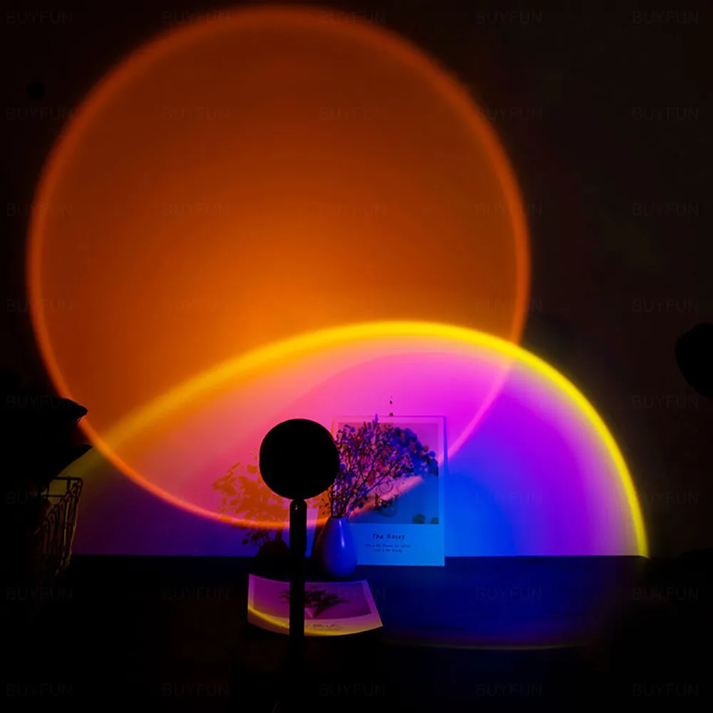 Sunset Projection Lamp Rainbow Atmosphere LED Night Light Sunset Light For Home Bedroom Background Wall USB Table Lamp
Sunset Projection Lamp Rainbow Atmosphere LED Night Light Sunset Light For Home Bedroom Background Wall USB Table Lamp