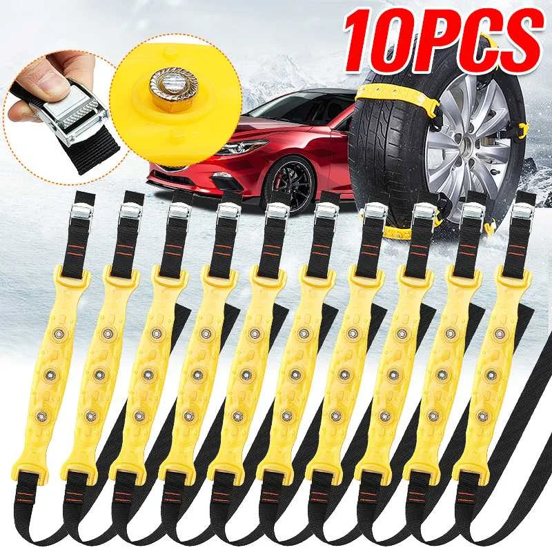 10pcs Winter Car Tire Snow Chains Adjustable Anti-skid Chain Safety Double Snap Skid Wheel TPU Winter Use For Truck Car SUV
10pcs Winter Car Tire Snow Chains Adjustable Anti-skid Chain Safety Double Snap Skid Wheel TPU Winter Use For Truck Car SUV