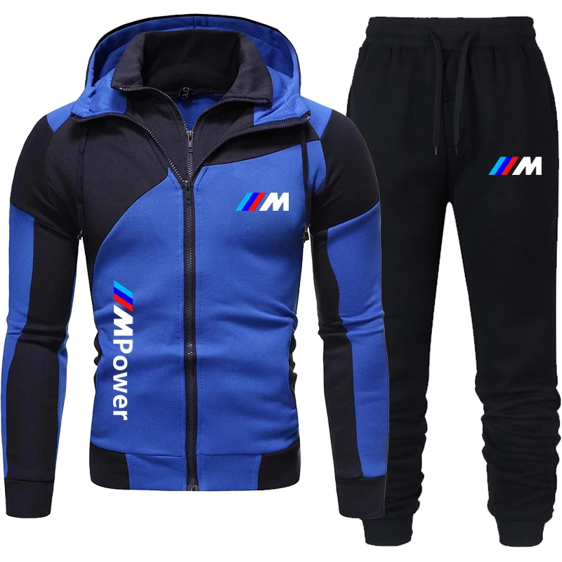 

2020 Tracksuit Men Clothing Two Pieces Set Jacket+Pant Chandal Hombre Marca Track Suit Sportswear Hooded Sweatshirts Male Sets