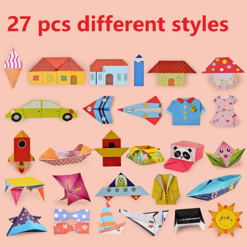 54pcs/set Cartoon Pattern Home Origami Kingergarden Art Craft DIY Educational Toy Paper Double Sided Creativity Toys for Kids
54pcs/set Cartoon Pattern Home Origami Kingergarden Art Craft DIY Educational Toy Paper Double Sided Creativity Toys for Kids