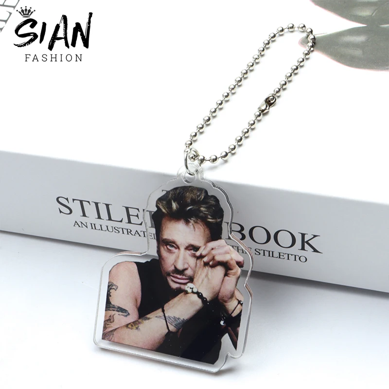 Johnny Hallyday Keychains Holder Pendant Famous French Singer Rock Star Musician Series Special Keyrings Wholesale Jewelry Gifts
Johnny Hallyday Keychains Holder Pendant Famous French Singer Rock Star Musician Series Special Keyrings Wholesale Jewelry Gifts