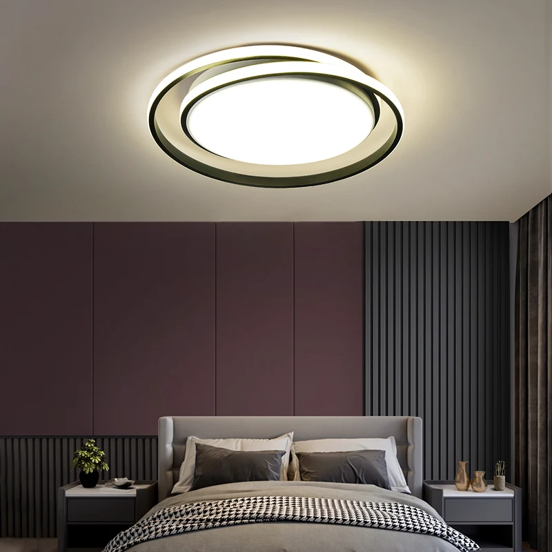 

Современная лампа для спальни, Скандинавская простая теплая романтическая потолочная лампа в стиле арт-деко, светодиодная креативная ламп...