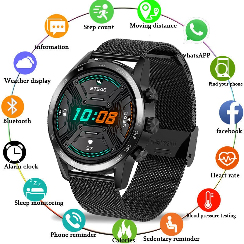 2021 New For HUAWEI Smart Watch Men Waterproof Sport Fitness Tracker Weather Display Bluetooth Call Smartwatch For Android IOS
2021 New For HUAWEI Smart Watch Men Waterproof Sport Fitness Tracker Weather Display Bluetooth Call Smartwatch For Android IOS