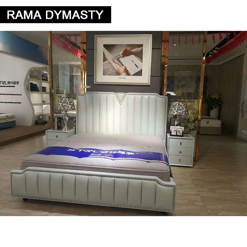 Мягкая кровать RAMA DYMASTY из натуральной кожи, современный дизайн, кровать/Модная мебель для спальни размера king/queen
Мягкая кровать RAMA DYMASTY из натуральной кожи, современный дизайн, кровать/Модная мебель для спальни размера king/queen