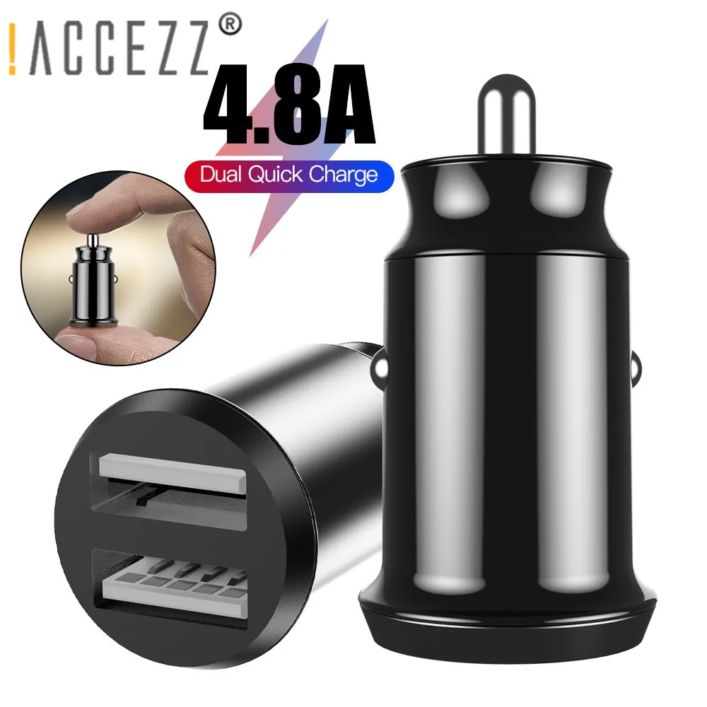 !ACCEZZ Dual USB Car Charger 4.8A/3.1A Mini Fast Charging For iPhone 12 11 Pro X 7 8 Plus Universal in Car Mobile Phone Adapter
!ACCEZZ Dual USB Car Charger 4.8A/3.1A Mini Fast Charging For iPhone 12 11 Pro X 7 8 Plus Universal in Car Mobile Phone Adapter