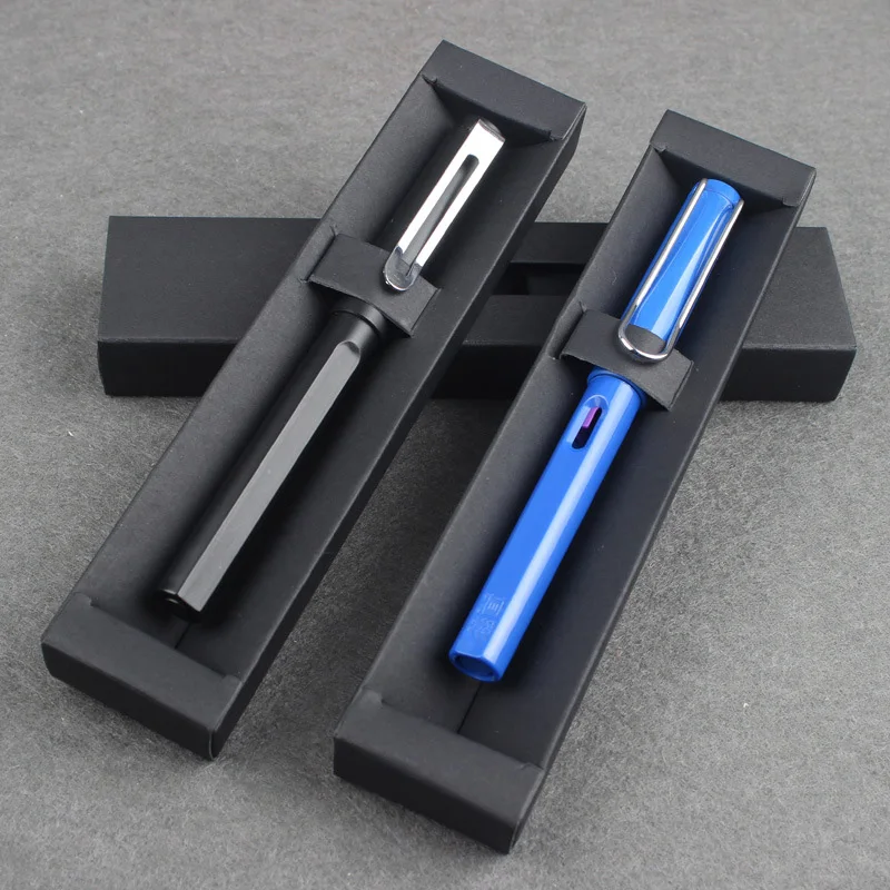 

Черная бумажная коробка для ручек с окошком, белая, коричневая фоторучка для шариковой ручки, перьевая ручка, упаковочная коробка