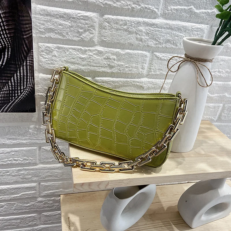 Женская сумка для подмышек из искусственной кожи, однотонная Дорожная сумка на плечо с цепочкой, 2021
Женская сумка для подмышек из искусственной кожи, однотонная Дорожная сумка на плечо с цепочкой, 2021