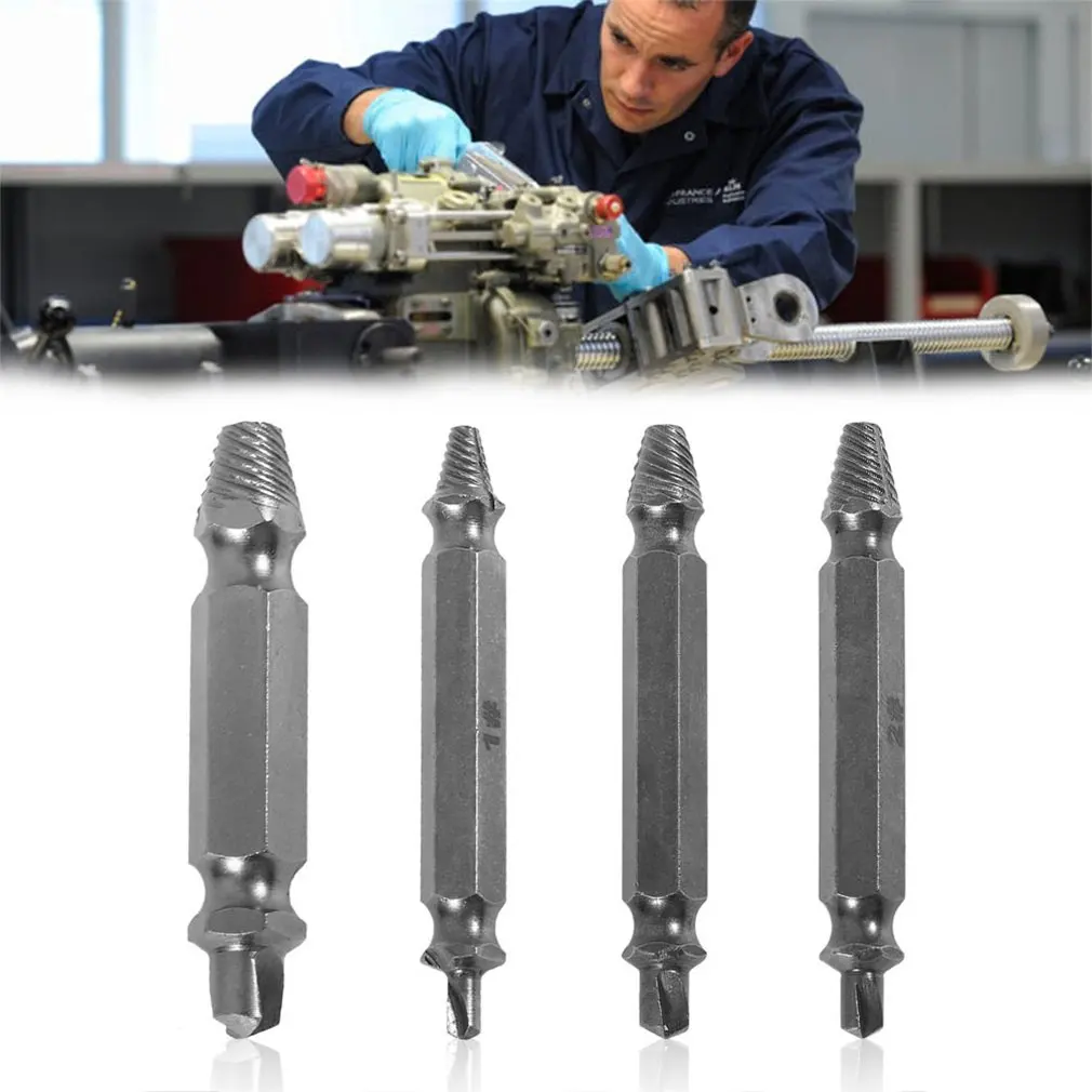 4 шт./компл. профессиональный стальной экстрактор сломанных винтов, двухсторонний Съемник поврежденных болтов, легкий набор сверл, направляющий набор
4 шт./компл. профессиональный стальной экстрактор сломанных винтов, двухсторонний Съемник поврежденных болтов, легкий набор сверл, направляющий набор