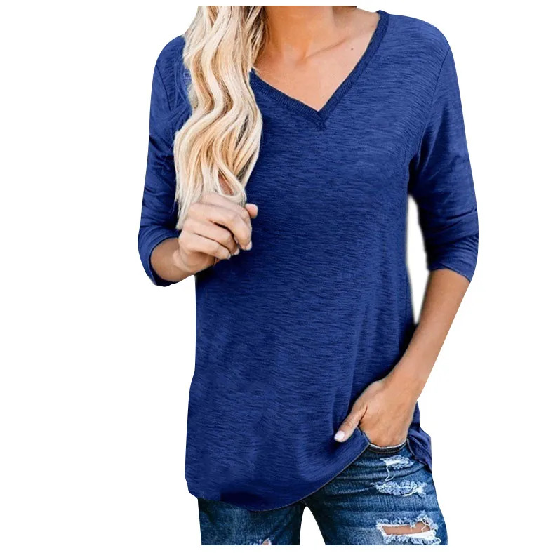 Women Basic Long Sleeve Solid T-shirt Top Womens Oversized Loose Plain Cotton Baggy Crew Neck Long Sleeve Top
Women Basic Long Sleeve Solid T-shirt Top Womens Oversized Loose Plain Cotton Baggy Crew Neck Long Sleeve Top