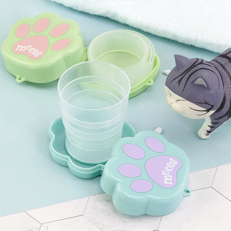 Net red cat's paw water cup cute children's drinking cup travel portable telescopic water cup
Net red cat's paw water cup cute children's drinking cup travel portable telescopic water cup