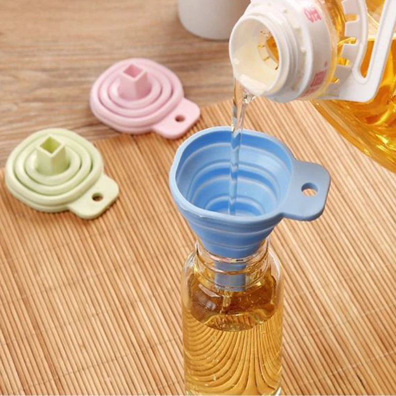Silicone Collapsible Funnel Kitchen Oil Leak Household Liquid Dispenser High Temperature Resistant Thickened Funnel
Silicone Collapsible Funnel Kitchen Oil Leak Household Liquid Dispenser High Temperature Resistant Thickened Funnel