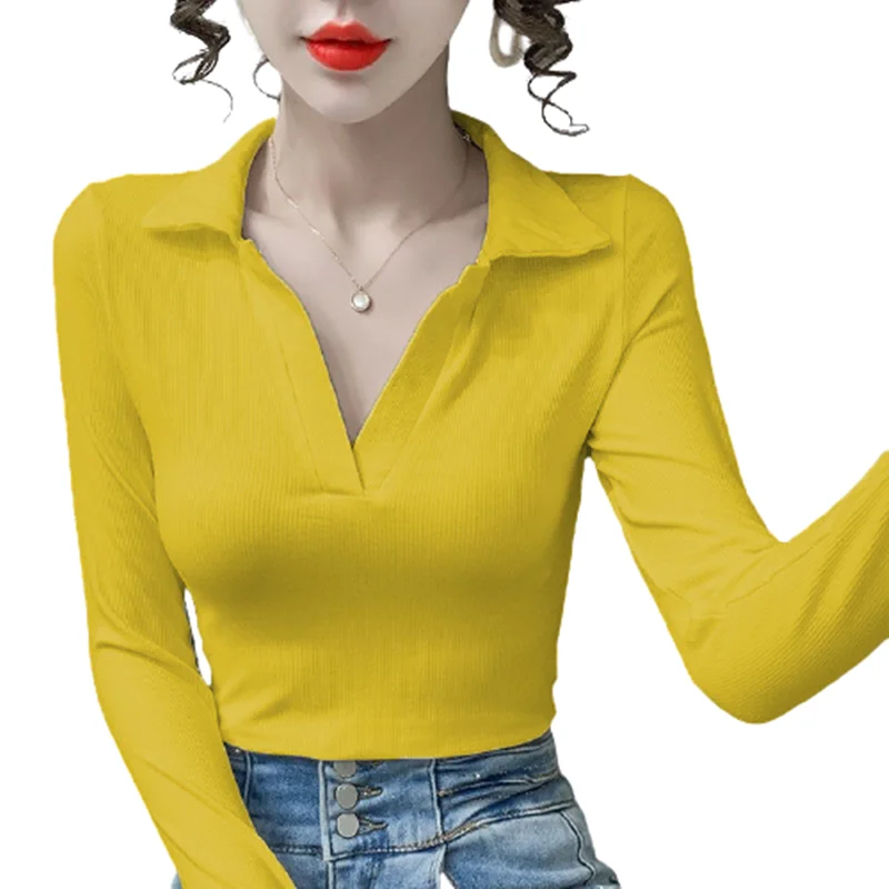 Autumn New Style Korean Pure Color Long Sleeve T-shirt Square-neck Knitted Bottoming Shirt Women Fashion Tops
Autumn New Style Korean Pure Color Long Sleeve T-shirt Square-neck Knitted Bottoming Shirt Women Fashion Tops