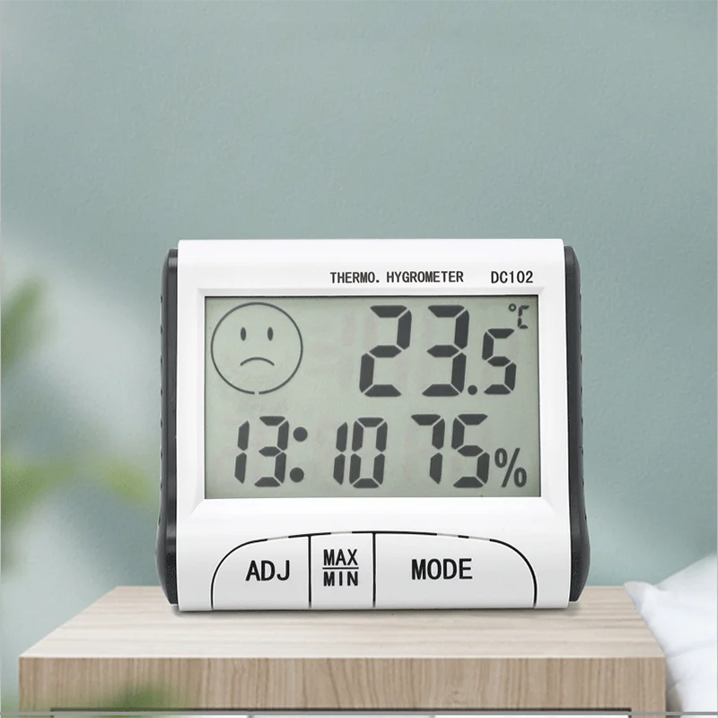 

Digital Alarm Clock Thermometer Temperature Time LCD Display Calendar Hygrometer Humidity Meter Weather Forecast Table Clocks