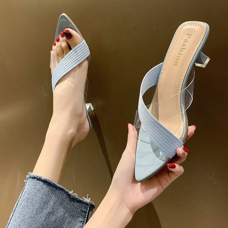 Pointed Toe Cross-Tied Shoes Slippers Women Summer Slides Low Thin Heels Fashion Pantofle Heeled Mules Soft Luxury 2021 Transpar
Pointed Toe Cross-Tied Shoes Slippers Women Summer Slides Low Thin Heels Fashion Pantofle Heeled Mules Soft Luxury 2021 Transpar