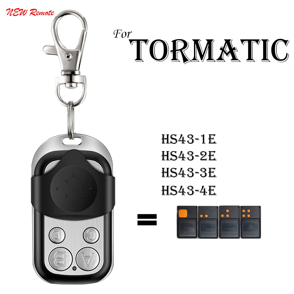 For TORMATIC Remote Control Garage Door Opener For TORMATIC HS43-1E HS43-2E HS43-3E HS43-4E 433mhz Remote Control Fixed Code
For TORMATIC Remote Control Garage Door Opener For TORMATIC HS43-1E HS43-2E HS43-3E HS43-4E 433mhz Remote Control Fixed Code