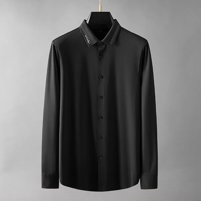 Мужские рубашки Minglu, роскошные однотонные повседневные мужские классические рубашки с длинным рукавом, Модные приталенные деловые и повсе...
Мужские рубашки Minglu, роскошные однотонные повседневные мужские классические рубашки с длинным рукавом, Модные приталенные деловые и повсе...