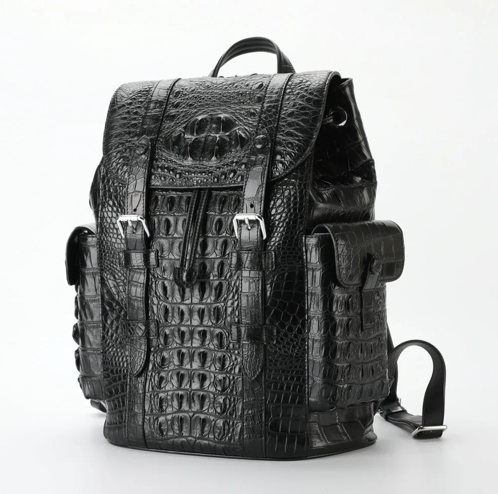 2021 Crocodile Leather Double Shoulder Bag Luxury Men Large Capacity Leisure Business Luggage Laptop Anti Theft Outdoor Backpack
2021 Crocodile Leather Double Shoulder Bag Luxury Men Large Capacity Leisure Business Luggage Laptop Anti Theft Outdoor Backpack