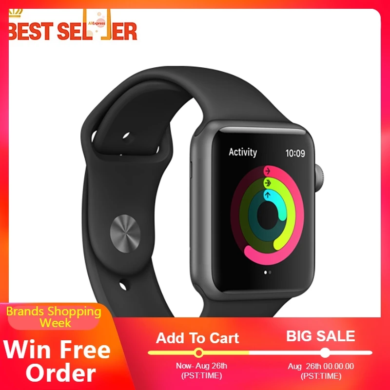 Apple iwatch 1 поколения умные часы 8GB Bluetooth 4 2 38/42 мм кольцо ремни Смарт Носимых