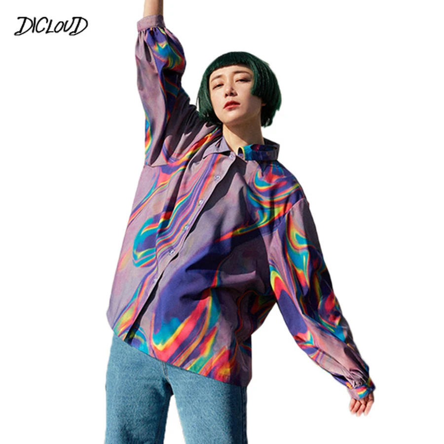 Camouflage Large Size Blouse Women Harajuku Tie Dyed Ladie Shirt Lapel Puff Sleeve Summer Tops Loose Vintage Blusa Feminina 2020
Camouflage Large Size Blouse Women Harajuku Tie Dyed Ladie Shirt Lapel Puff Sleeve Summer Tops Loose Vintage Blusa Feminina 2020