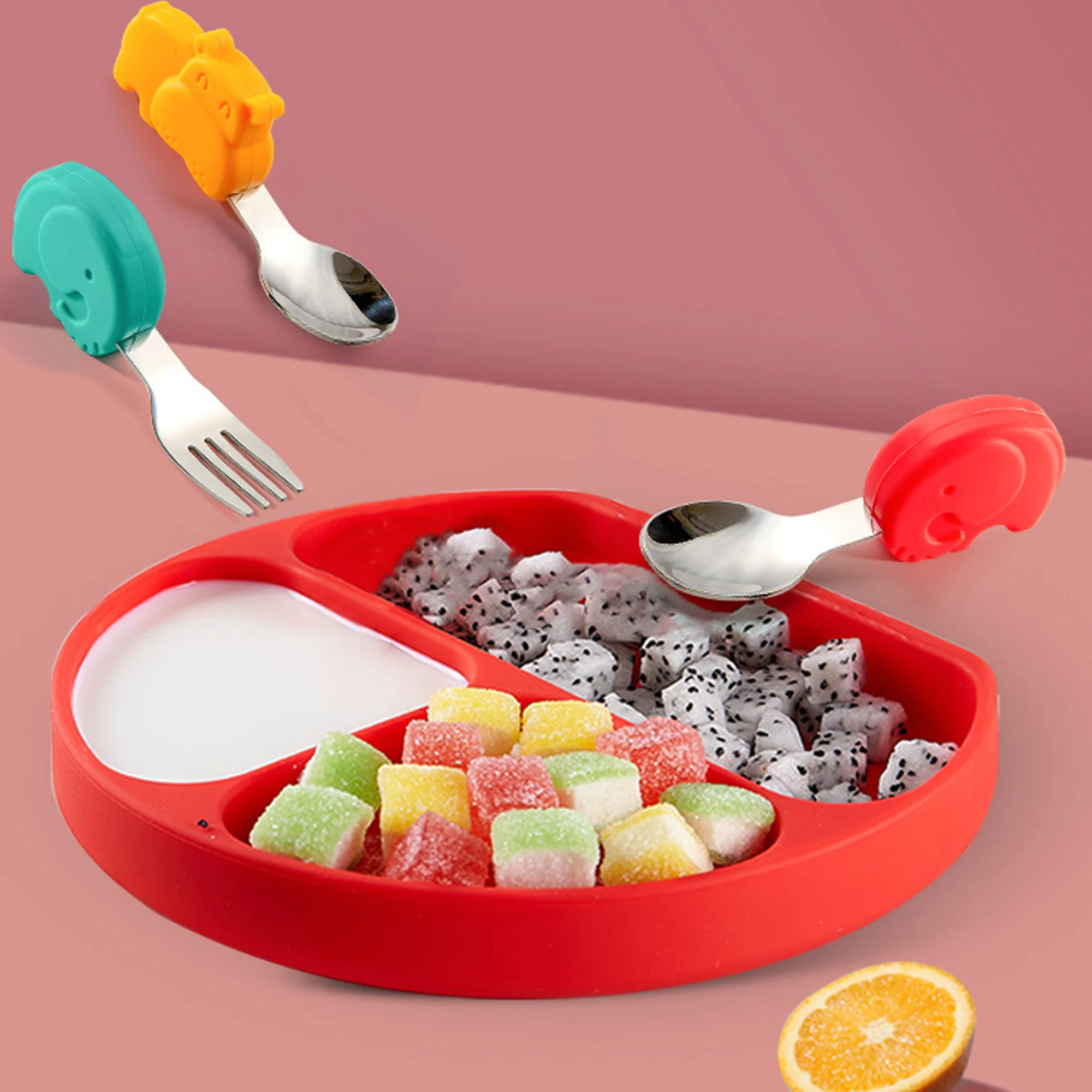 Baby Fork Spoon Children Learn To Eat Short Handle Stainless Steel Tableware Small Food Supplement Bowl Training Utensils
Baby Fork Spoon Children Learn To Eat Short Handle Stainless Steel Tableware Small Food Supplement Bowl Training Utensils