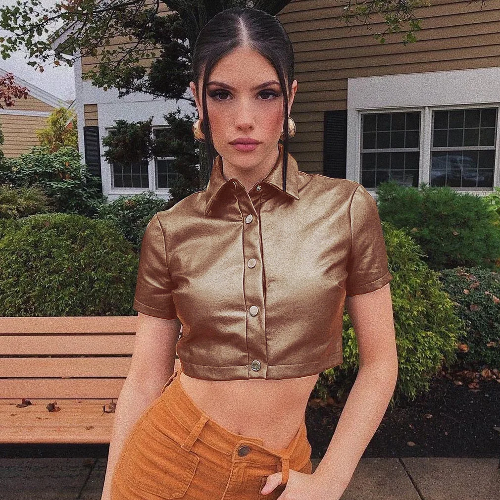 Casual Women PU Leather Turn Down Collar Short Coat Solid Color High Streetwear Party Night Clubwear Clothes For Women Outfit
Casual Women PU Leather Turn Down Collar Short Coat Solid Color High Streetwear Party Night Clubwear Clothes For Women Outfit