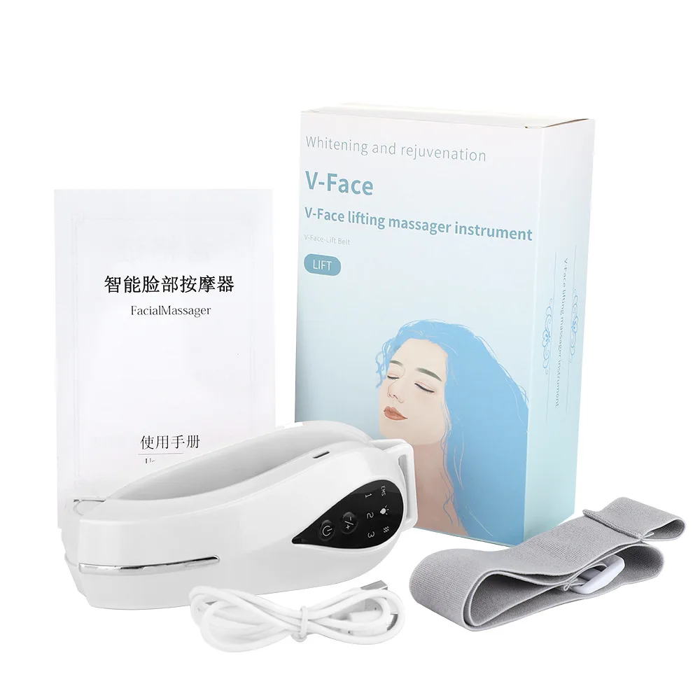 EMS Facial Massager Chin Lift Belt LED Photon Therapy Face Slimming Vibration Device Cellulite Jaw Face Lifting Machine
EMS Facial Massager Chin Lift Belt LED Photon Therapy Face Slimming Vibration Device Cellulite Jaw Face Lifting Machine