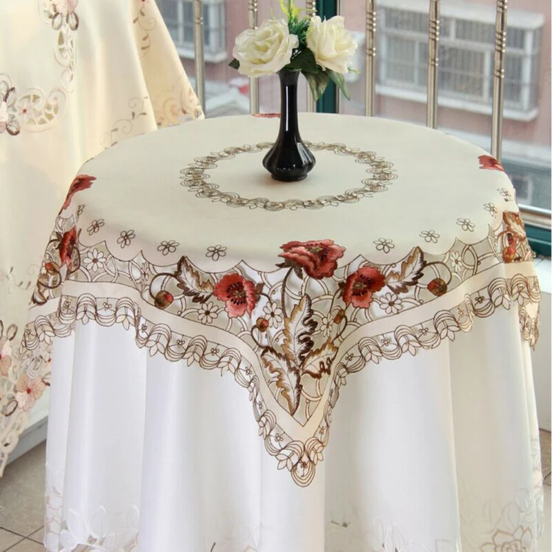 Embroidery Tablecloth Cover Rural Vintage Decor Party Floral Lace Festival Table Linens Home Kitchen Dining Table Cloth
Embroidery Tablecloth Cover Rural Vintage Decor Party Floral Lace Festival Table Linens Home Kitchen Dining Table Cloth