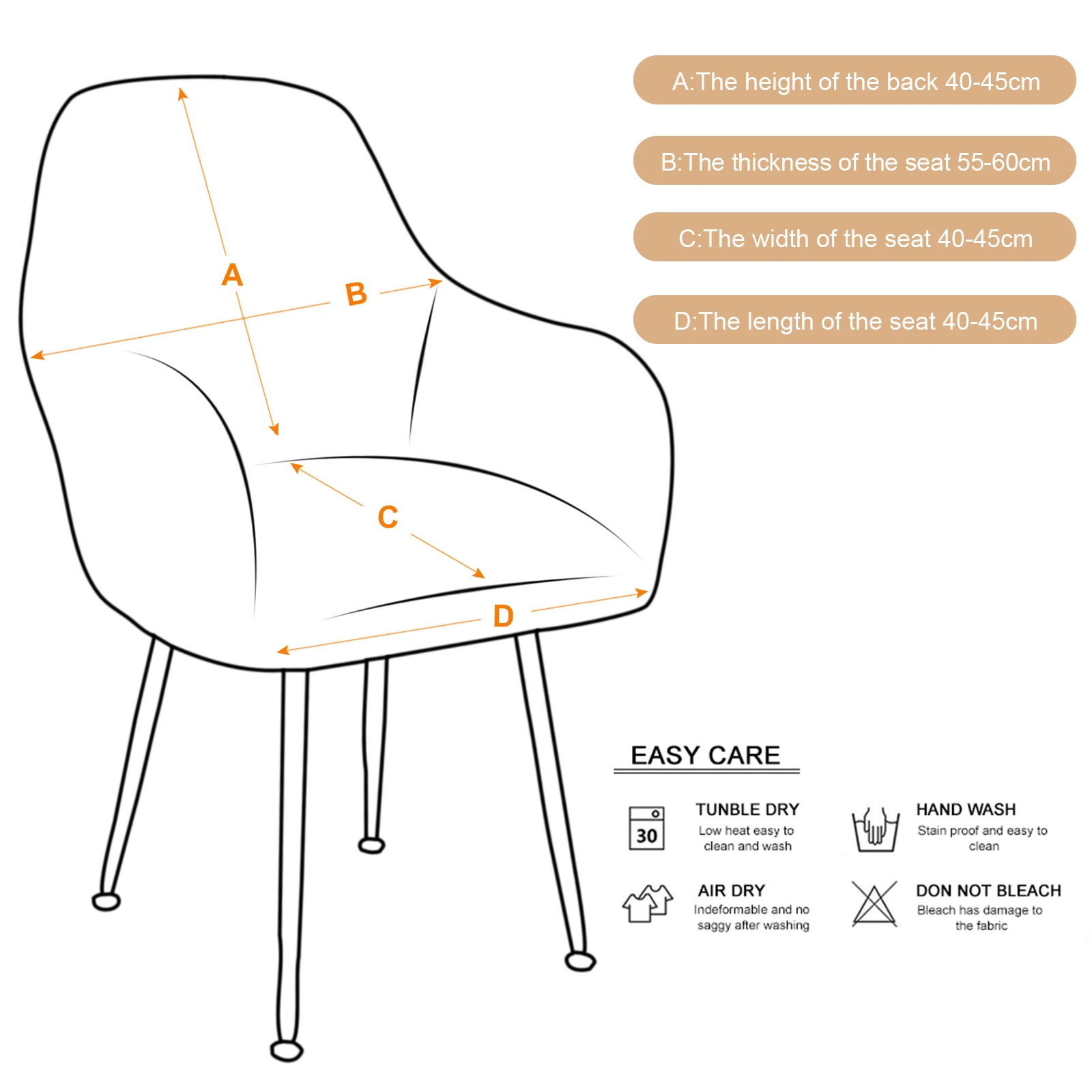 Milk Silk High Armchair Cover With 1CM Diameter Long Foam Column Chiar Cover Household Items Slipcover Elastic Home Living Room 
Milk Silk High Armchair Cover With 1CM Diameter Long Foam Column Chiar Cover Household Items Slipcover Elastic Home Living Room