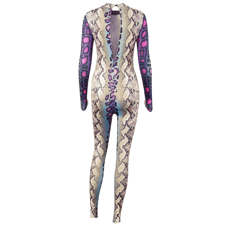 Snake Pattern Sexy Bodysuit Backless One-Piece Long-Sleeved Fashion Fitness Jumpsuit Womens clothing suit set tracksuit sale
Snake Pattern Sexy Bodysuit Backless One-Piece Long-Sleeved Fashion Fitness Jumpsuit Womens clothing suit set tracksuit sale
