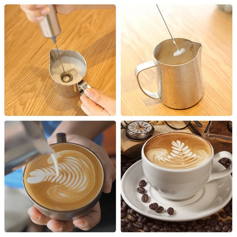 Milk Frother Handheld Three-Layer of Whisk- Battery Operated Electric Foam Maker for Coffee, Latte, Hot Chocolate
Milk Frother Handheld Three-Layer of Whisk- Battery Operated Electric Foam Maker for Coffee, Latte, Hot Chocolate