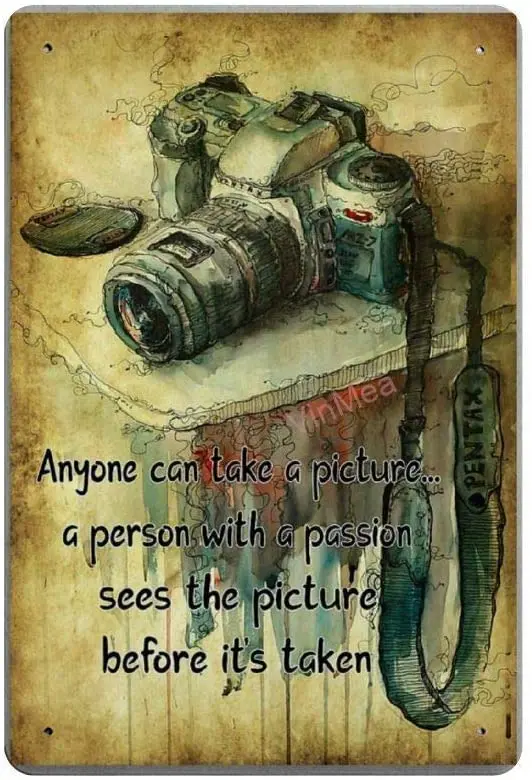 Anyone Can Take A Picture Retro Metal Tin Sign Plaque Poster Wall Decor Art Shabby Chic Gift Suitable 12x8 Inch
Anyone Can Take A Picture Retro Metal Tin Sign Plaque Poster Wall Decor Art Shabby Chic Gift Suitable 12x8 Inch