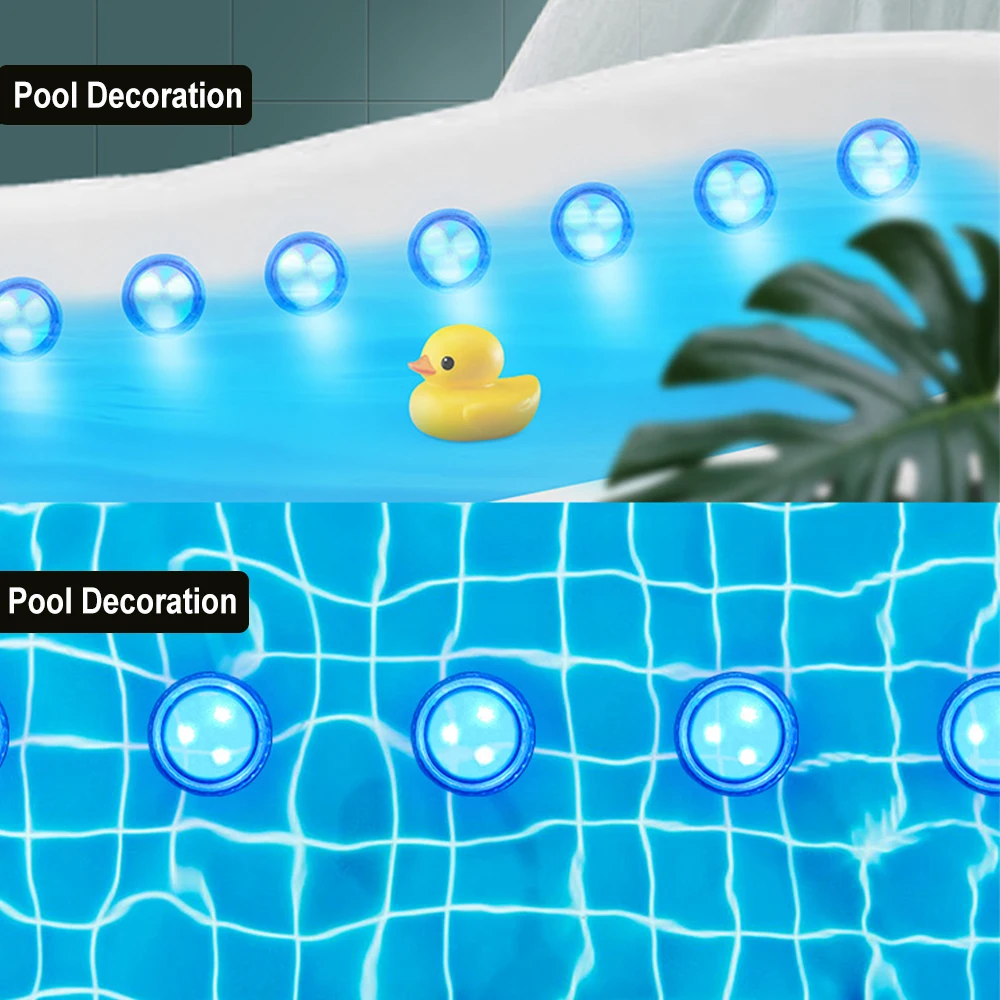 12/6pcs Mini RGB Submersible Pool Lights with Suction Cup Underwater Lamp for Vase Fountain Aquariums Wedding Party Decoration
12/6pcs Mini RGB Submersible Pool Lights with Suction Cup Underwater Lamp for Vase Fountain Aquariums Wedding Party Decoration