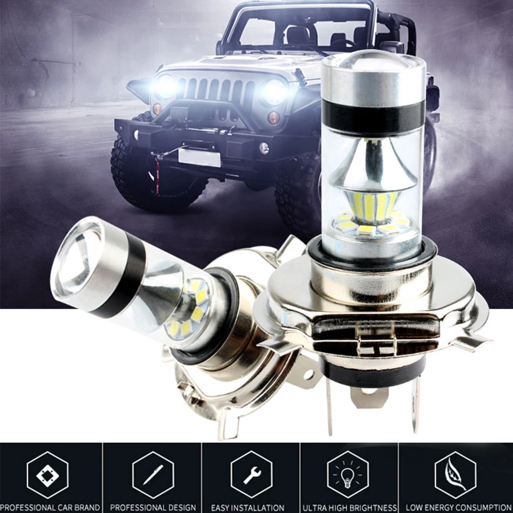 New Hot 2 Pcs LED Car Headlight Bulb H4 100W Car Modified Headlight Fog Light Car Light Accessories Wholesale Quick Delivery
New Hot 2 Pcs LED Car Headlight Bulb H4 100W Car Modified Headlight Fog Light Car Light Accessories Wholesale Quick Delivery