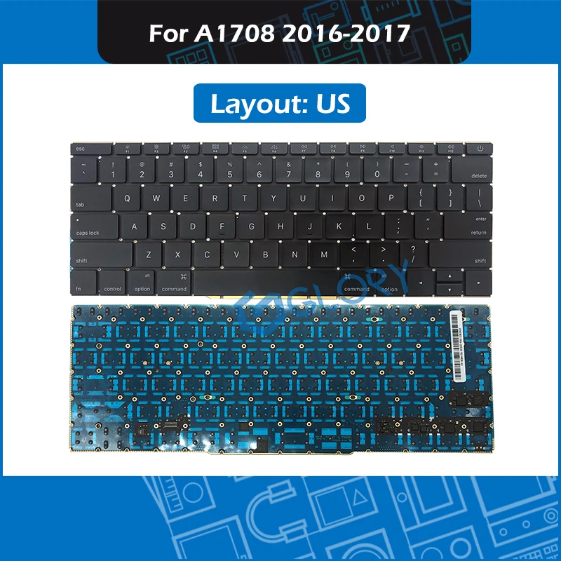 Клавиатура для ноутбука A1708, 10 шт./лот, раскладка по стандарту сша для Macbook Pro Retina 13 дюймов, A1708, сменная клавиатура 2016, 2017 год, MLL42, MPXQ2
Клавиатура для ноутбука A1708, 10 шт./лот, раскладка по стандарту сша для Macbook Pro Retina 13 дюймов, A1708, сменная клавиатура 2016, 2017 год, MLL42, MPXQ2