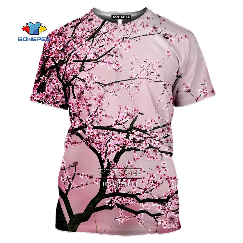 Japan Pink Cherry Blossom Men T shirt 3D Print Flowers Cute Bird T-shirt Casual Summer Harajuku Shirt Fitness Hip Hop Clothing
Japan Pink Cherry Blossom Men T shirt 3D Print Flowers Cute Bird T-shirt Casual Summer Harajuku Shirt Fitness Hip Hop Clothing