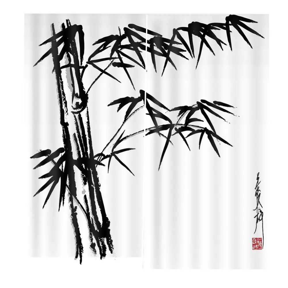 Bamboo Curtains of Modern Chinese Style Bedroom Living room Printed Window Curtain Blackout home Decor Customize any size
Bamboo Curtains of Modern Chinese Style Bedroom Living room Printed Window Curtain Blackout home Decor Customize any size