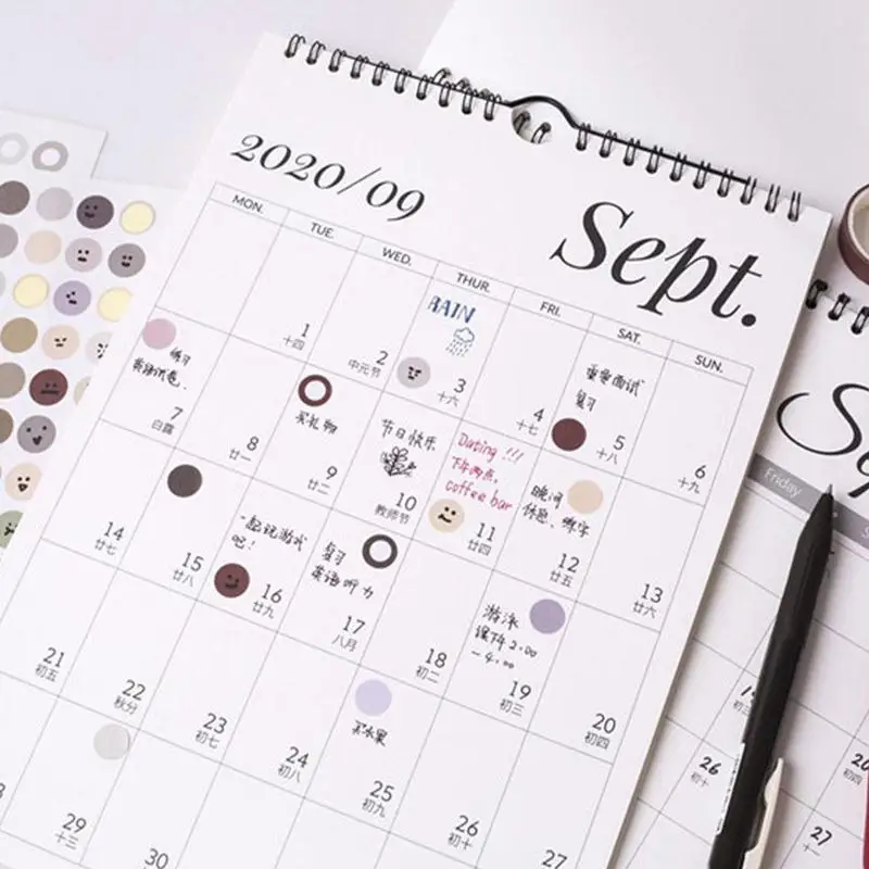 1pcs Simplicity Wall Calendar Monthly Planner Agenda Organizer Home Office Tearable Hanging Wall Calendar Daily Schedule Planner
1pcs Simplicity Wall Calendar Monthly Planner Agenda Organizer Home Office Tearable Hanging Wall Calendar Daily Schedule Planner